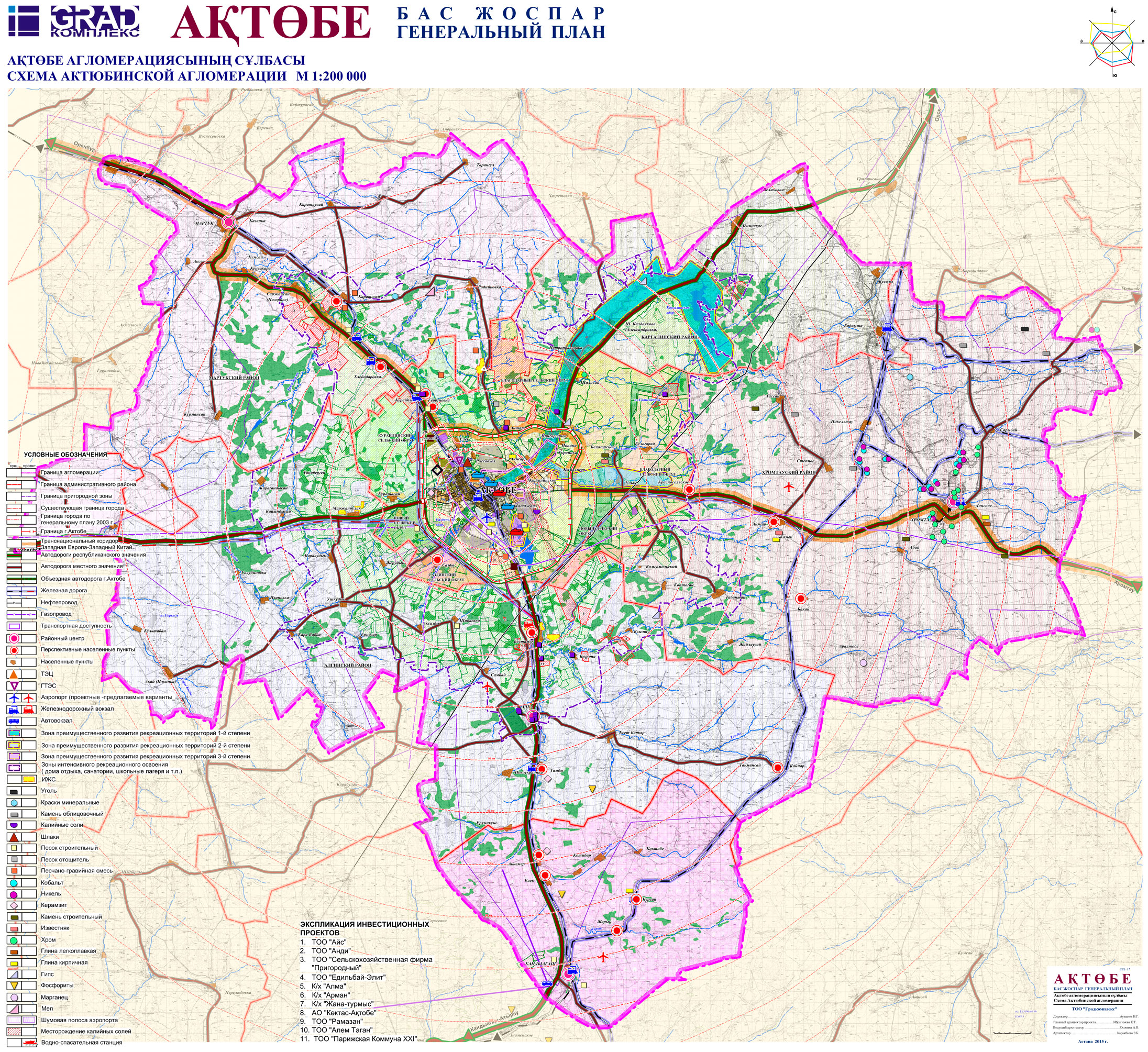 Актюбинск карта города